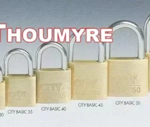 CADENAS L.20mm CORP LAITON AVEC 2 CLES